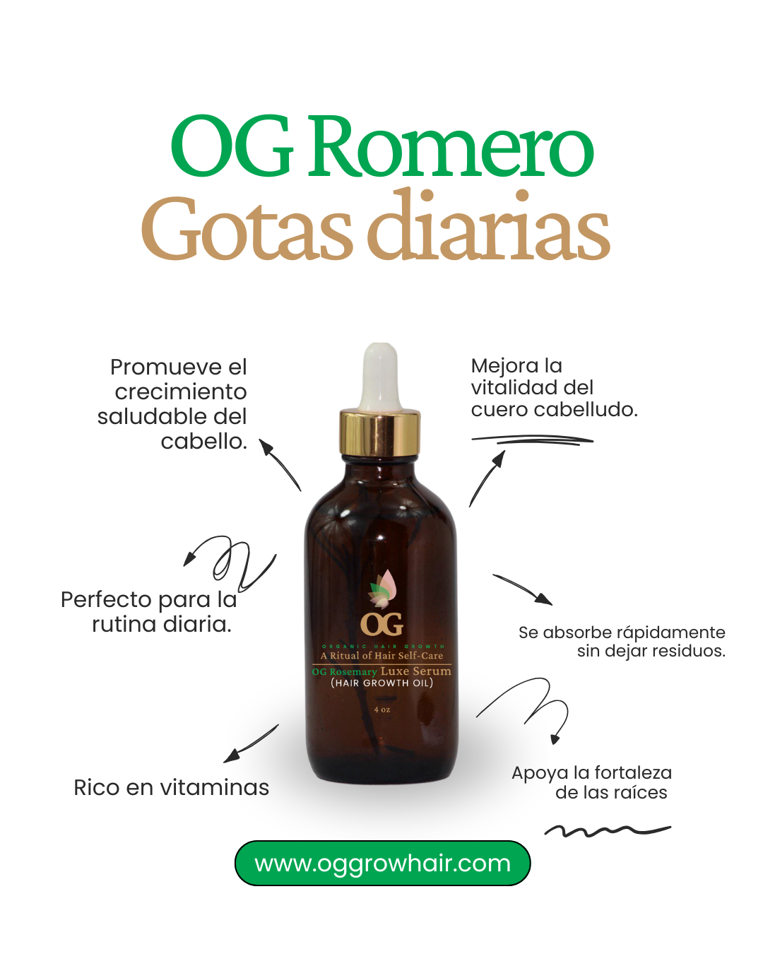 OG Rosemary Luxe Serum (Hair Growth Oil/Daily Drops)